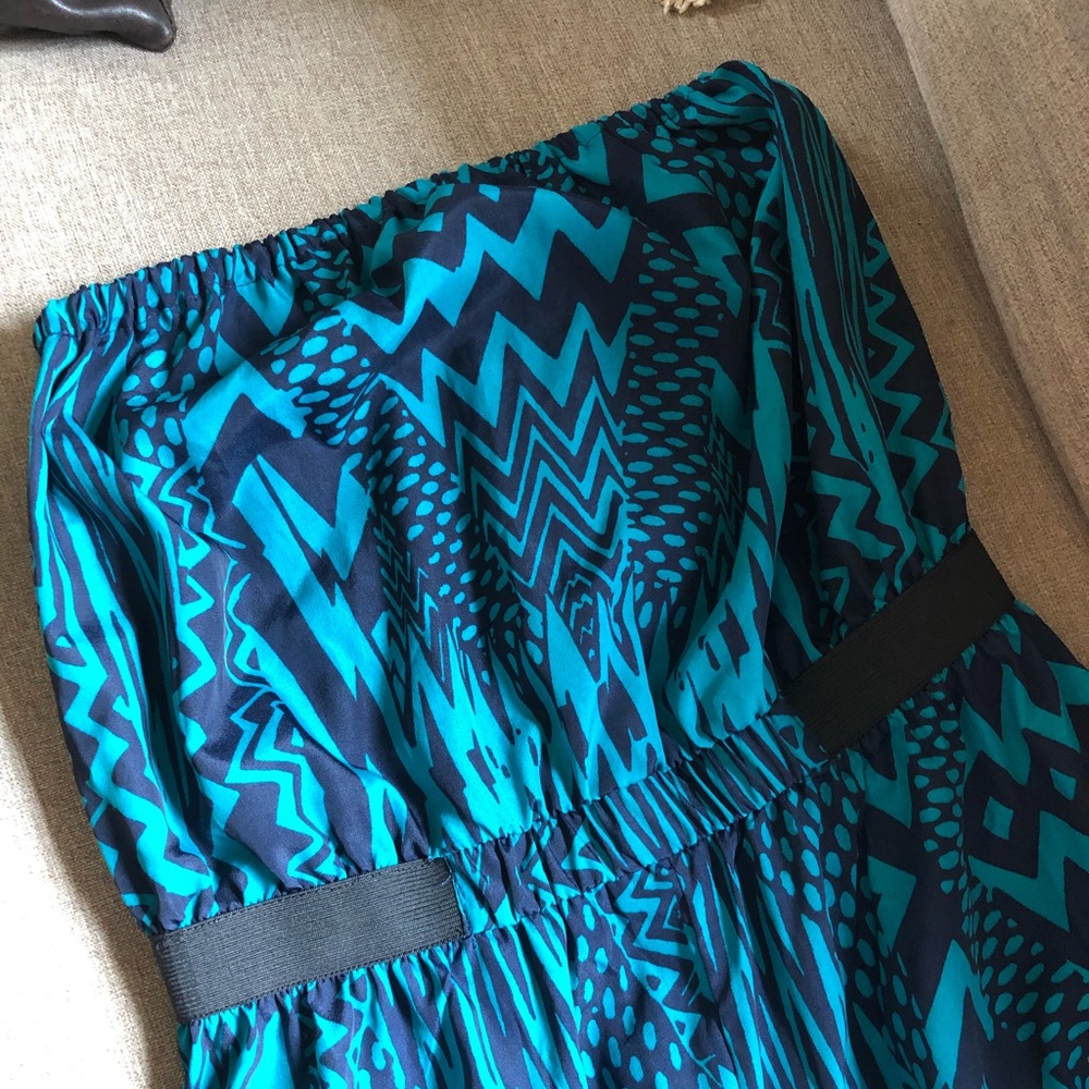 Strapless pants romper